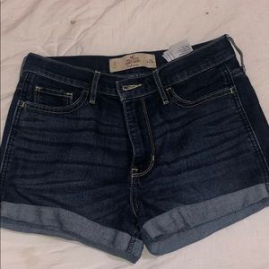 high rise shorts hollister